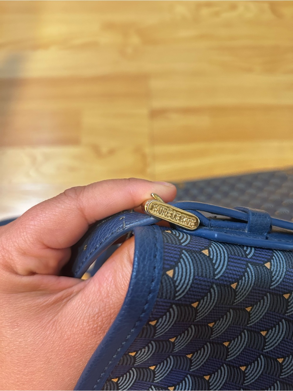Fauré Le Page Tote with Gold-Tone Accents - Picture 4 of 13